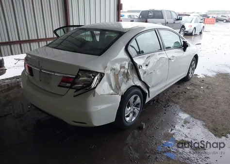 2013 Honda Civic Lx z USA, uszkodzony, nr VIN 2HGFB2F51DH522058
